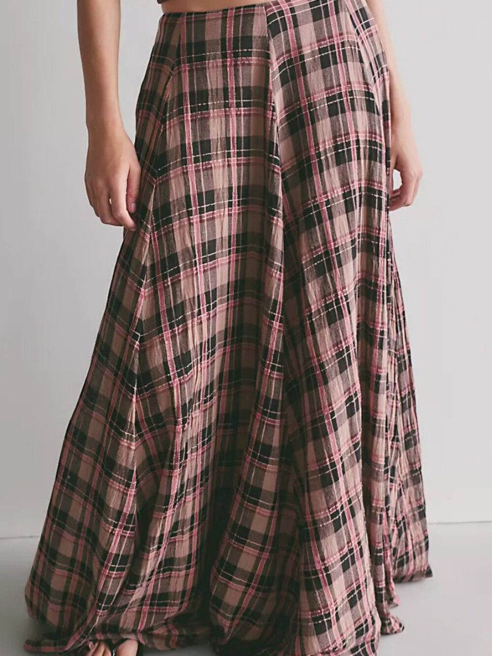Free People Ives Mid-Rise Pull-On Maxi Skirt, Size XS